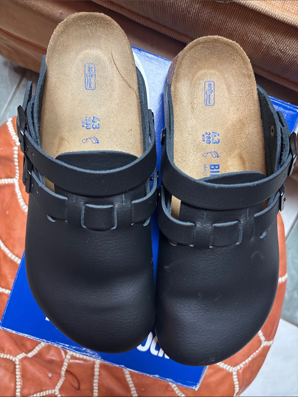 Black Leather Clog Mules – Classic Comfort Birkenstock